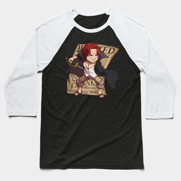 Wanted Shanks Baseball T-Shirt by Hayde